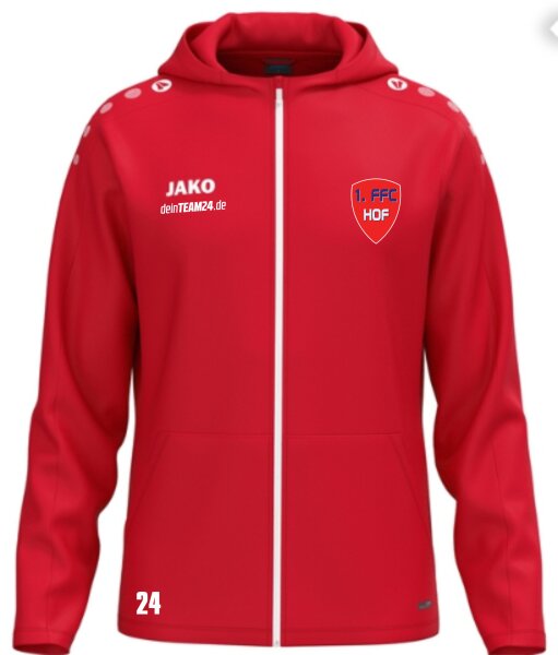 1. FFC Hof - Kapuzenjacke Kinder rot