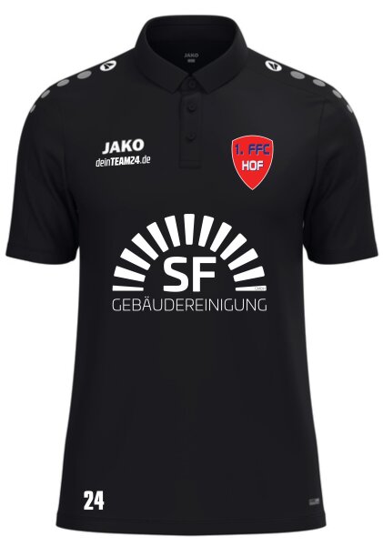 1. FFC Hof - Polohemd Unisex schwarz