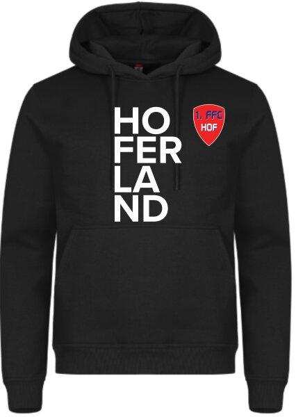 1. FFC Hof - "Hofer Land" Hoodie Unisex schwarz